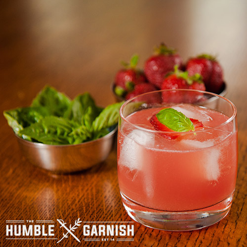 Strawberry Basil Gin Smash