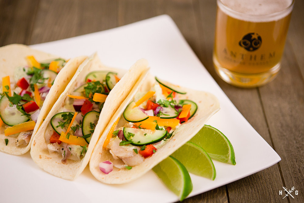 Tilapia Tacos with Cucumber Cilantro Sauce