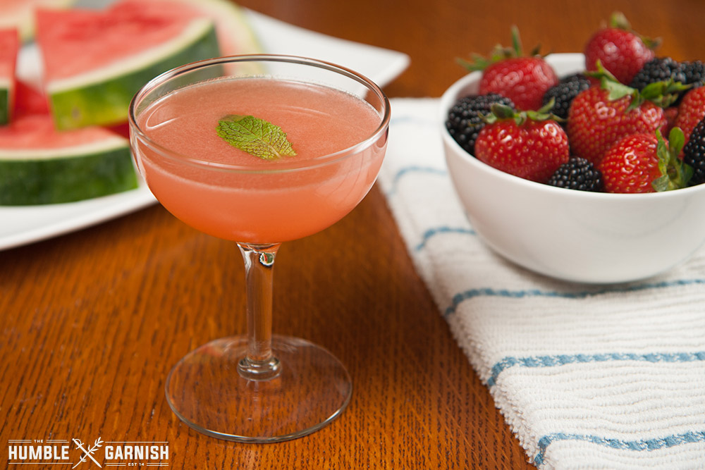 Watermelon-Mint Tequila Sour - The Humble Garnish