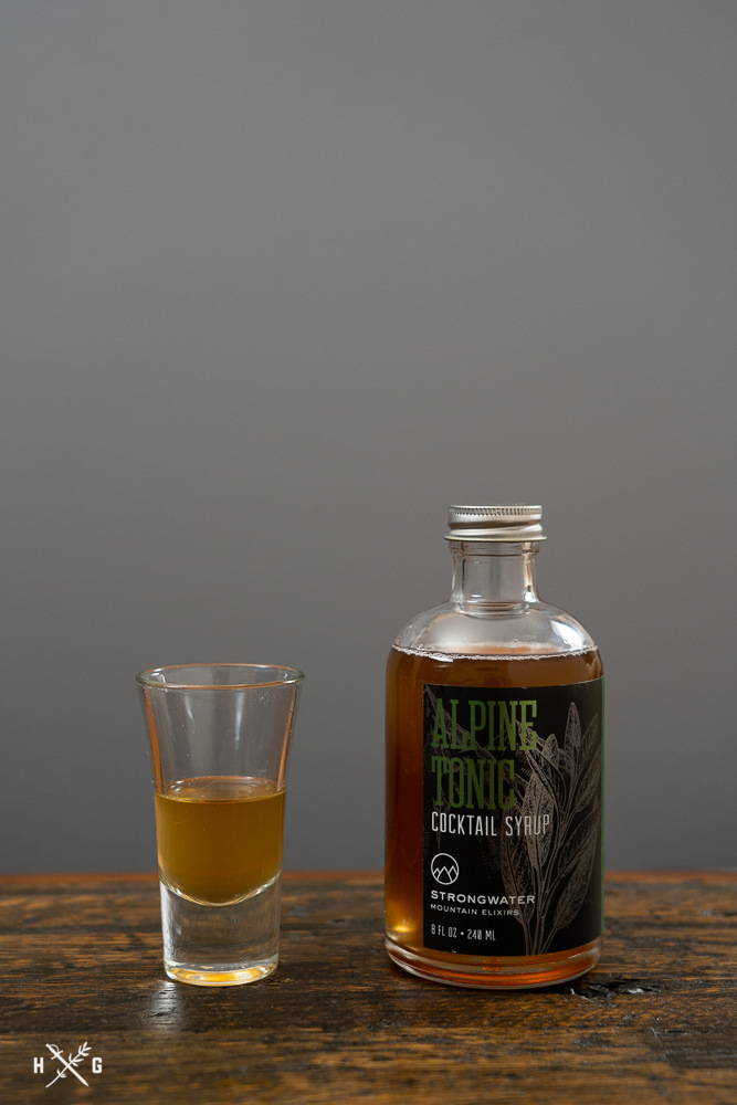 bottle of Alpine Tonic Cocktail Syrup