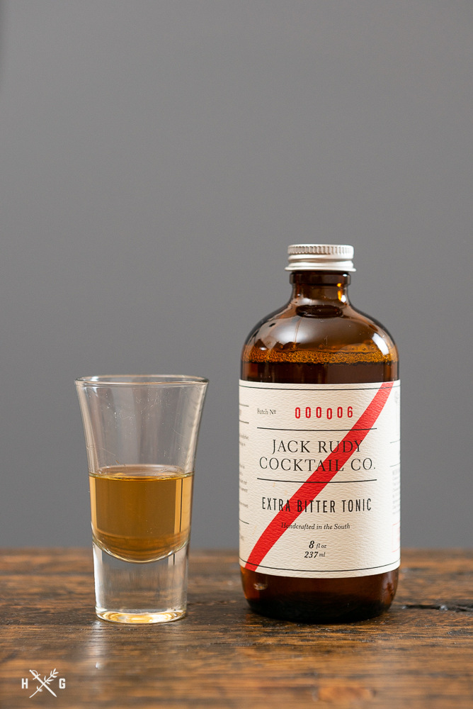 bottle of Jack Rudy Cocktail Co. Extra Bitter Tonic Syrup