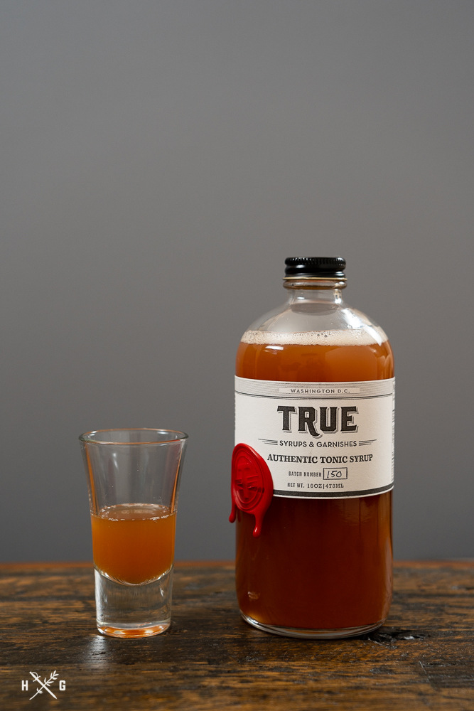 bottle of True Syrups and Garnishes Authentic Tonic Syrup
