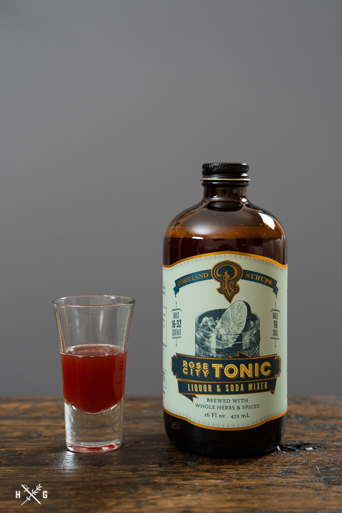 bottle of Portland Syrups Rose City Tonic Concentrate