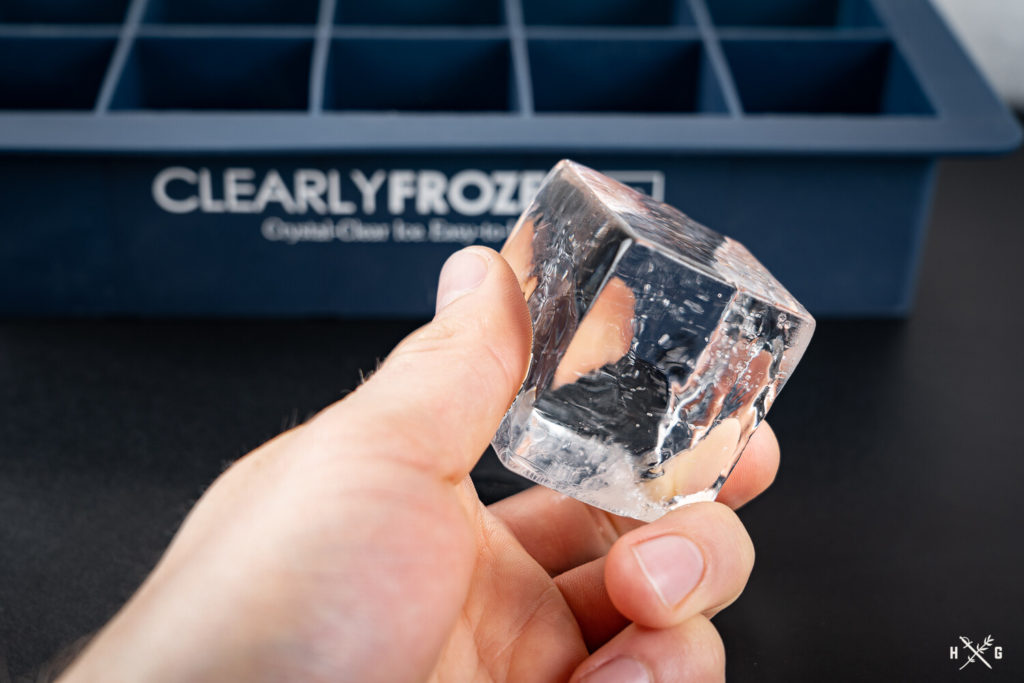 A Homemade Giant, Crystal Clear Ice Cube Tray - Alcademics