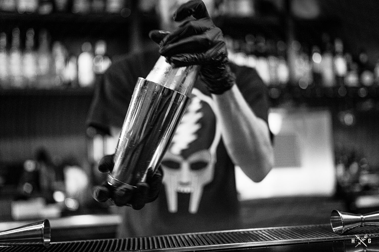 bartender before COVID-19 shutdown