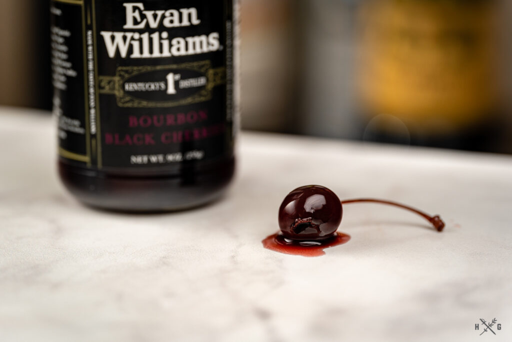 Evan Williams Bourbon Black Cocktail Cherries