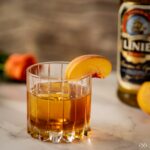 aquavit peach negroni